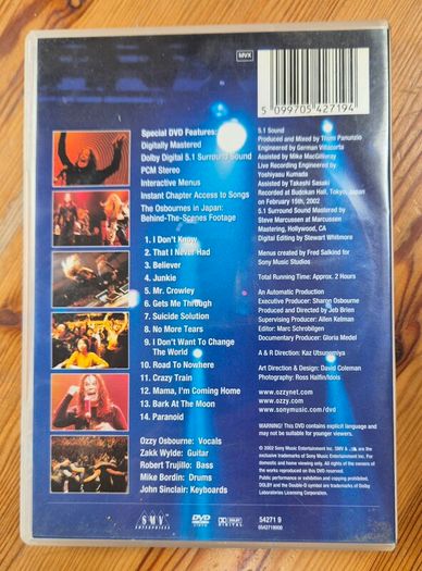 Ozzy Osbourne - Live at Budokan dvd