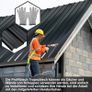 129 cm / 46 cm Trapezoidal Sheet 12 Pieces, Galvanised Steel Roof Panels, 0.25 mm Thickness, Corrugated Sheet for Roof, Sheet Metal Roof Panels, 7 m, Anthracite Roof Sheet Image 4