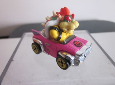 Hot Wheels GBG31 Mario Kart 1:64 Die-Cast Bowser with Badwagon Vehicle Pink