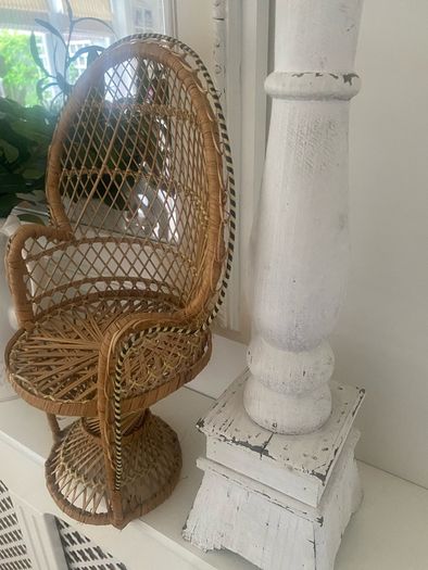 Shabby Chic Display Chair for Plants Dolls Teddies