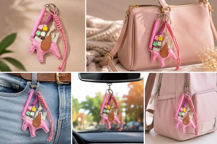Handmade Pegasus Bag Charm & Keychain / Lucky Pegasus Collection
