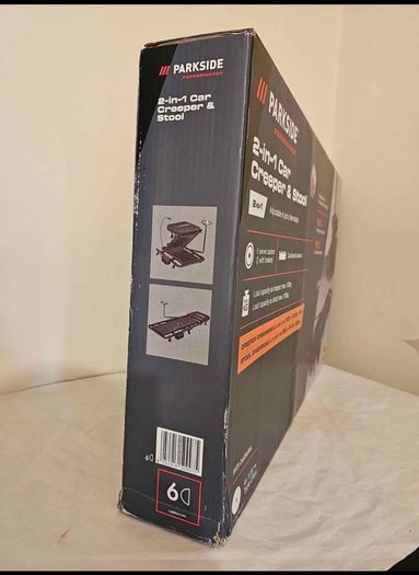 parkside 2 in 1 car Creeper & stool brand new