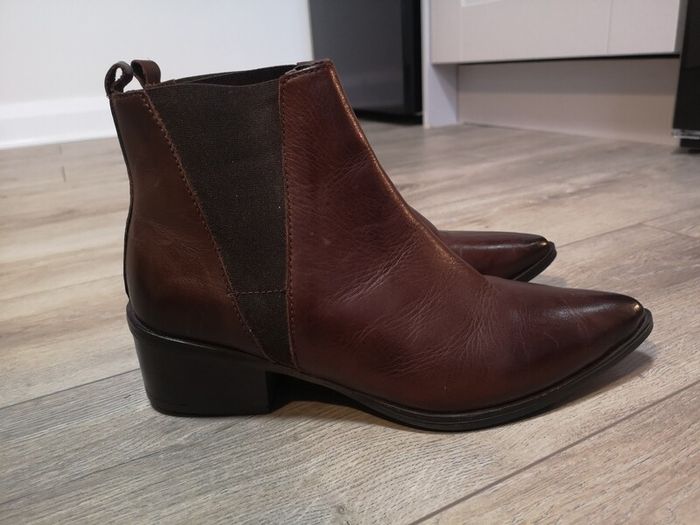 Gallery Leather Ankle Boots Size Uk 6