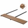 WPC Hollow Decking Boards with Accessories 10 m(sqr) 2.2 m Teak Image 3