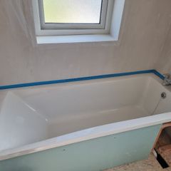 Bathroom Bath, Wash Basin with Taps , Toilet. Very Good Condition