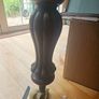 Antique square mahogany table Image 4