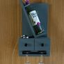 Handcrafted Wine Bottle and Glass Holder Image 2