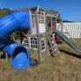 Garden Playhouse with 2 slides and 2 swings and monkey bar Image 3
