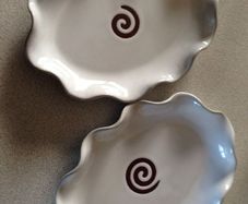 Stephen Pearse Curly Cake Plate x 2