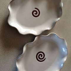 Stephen Pearse Curly Cake Plate x 2