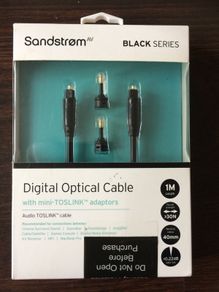 New Sandstrom Black Series Digital Optical Cable