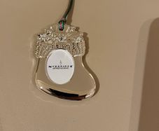Newbridge Silverware Xmas Sock with Photo Frame Christmas tree decoration