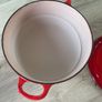 Vintage Le Cruset Red Casserole Pot Image 2