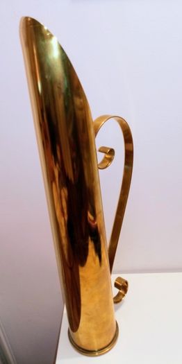 Huge Trench Art Made From Large Calibre Artillery Shell In Brass 62cm/24inch High