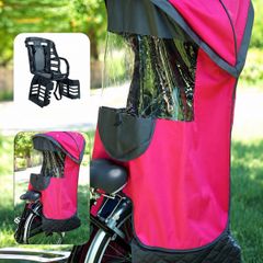 Brand new bike childseat with all weather hood + helmet