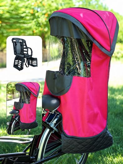 Brand new bike childseat with all weather hood + helmet