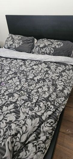 IKEA Malm double bed frame black/ brown