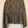 Topshop leopard print black & cream ladies blouse Image 5