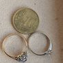 Small size: 18 CT Gold Diamond ring 450 euro and  18 CT Diamond, Iolite ring 450 euro Image 3