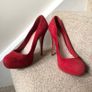 Designer Miu Miu red high heels Image 2