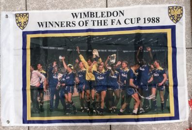 Wimbledon FA Cup Winners 1988 flag.