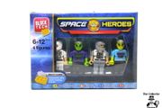 Pack of 4 block tech space heroes figures Fits Other Major Brands  Post 4.00 euro