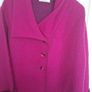Cerise Pink  Woolen Coat by Vannucci. Size 18/20 Image 4