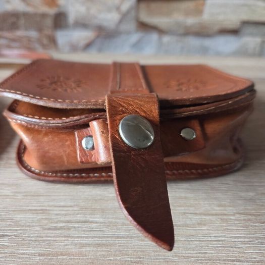 Small Handmade Genuine Leather Saddle Bag |