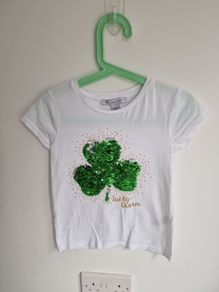 Girls 5-6yrs St Patrick's Day tee