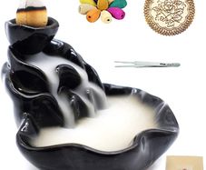 Incense Burner, Ceramic Backflow Incense Holder, Home Decor Aromatherapy Ornament (FREE SHIPPING)