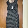 Coast Women's Black Ruched Knee Length Dress UK8/EU36 Image 3