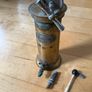 This is an antique  Dr. Eguisier brass irrigator, a medical instrument patented in 1843. Image 4