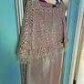 BNWT pink feather shimmer dress size 16 Image 2