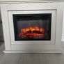 Electric LED contemporary Fireplace - off white Image 2