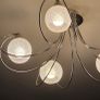 5-Light Chrome Ceiling Chandelier Image 2