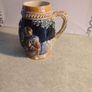 Western Germany Small Beer Stein Couple in Pub Floral Sides Vintage 5 INCHS Mug Image 5