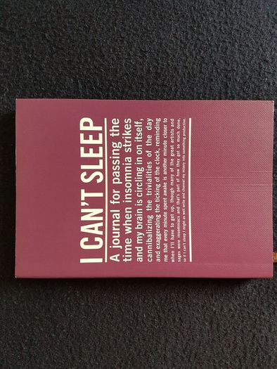 "I Can't Sleep" Journal
