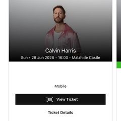 x2 Calvin Harris Tickets
