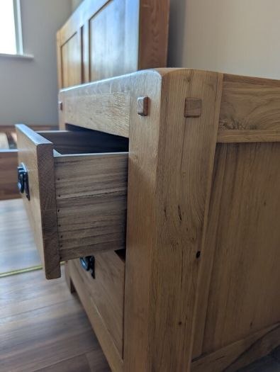 Solid Oak Bedside Locker