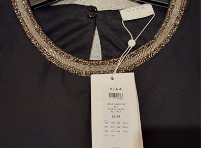 Vila Black Top (Size:10)BNWT