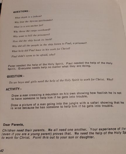 Vintage confirmation school book 1971