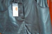 Leather Style Shorts Uk8