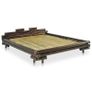 Bed Frame Dark Brown Bamboo 180x200 cm 6FT Super King Image 2