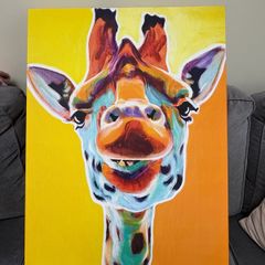 giraffe canvas
