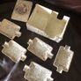 Vintage Empire Ware cigarette cases gold chintz Image 7