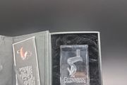 Guinness Toucan Hologram Glass Paperweight Boxed . 6cm x4cm