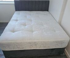 Double Bed And Mattress Having Headboard