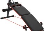 Steel Foldable Home Core Workout Bench Red/Black (FREE SHIPPING)