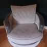 Grey swivel armchair Image 2