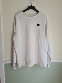 mens UNDER ARMOUR jumper sweater COLDGEAR white Size XXXL triple extra large crew neck